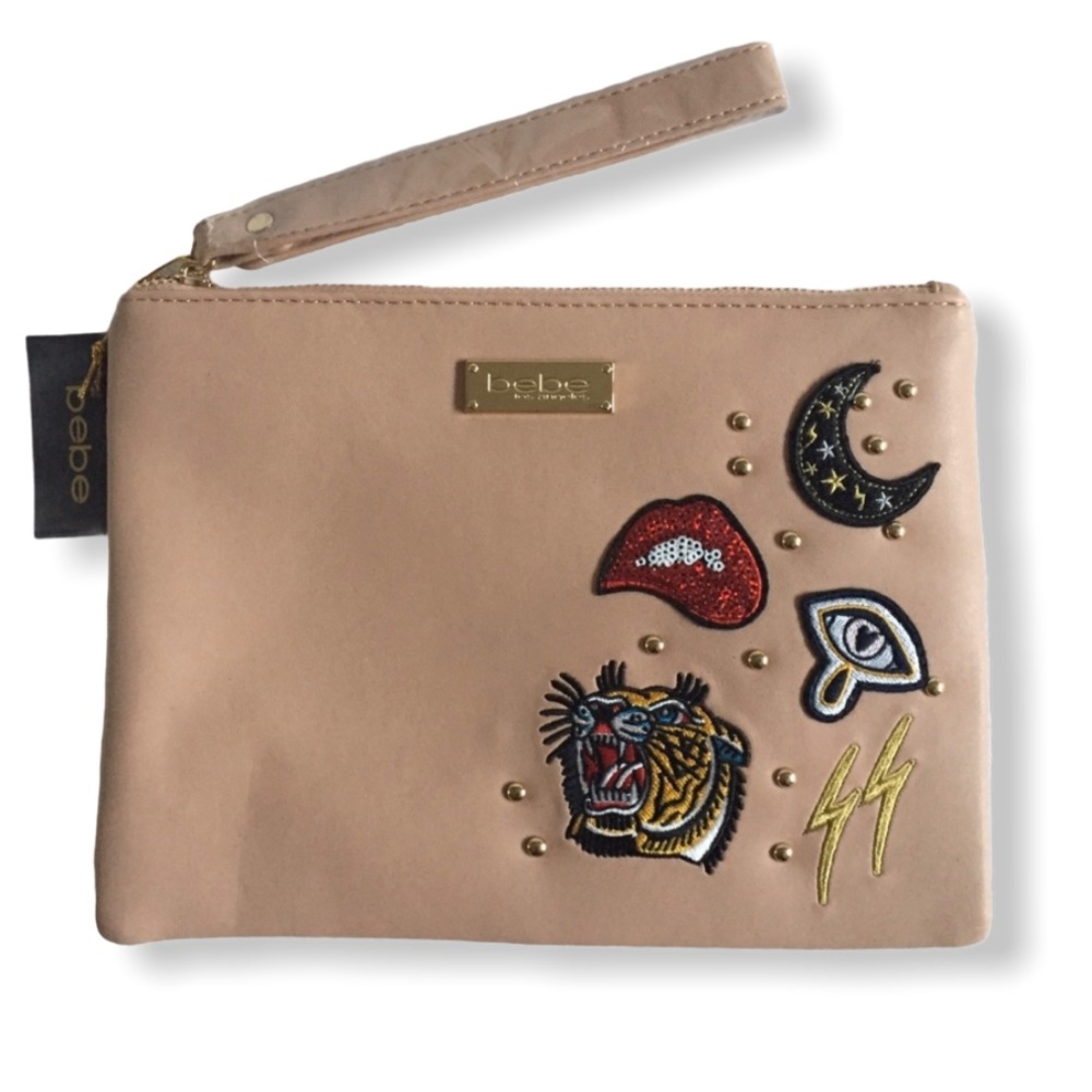 bebe Patches Clutch